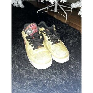 Nike Air Force 1 '07 LV8 Fashion Sneakers Khaki Black White Sz 10.5 823511-200